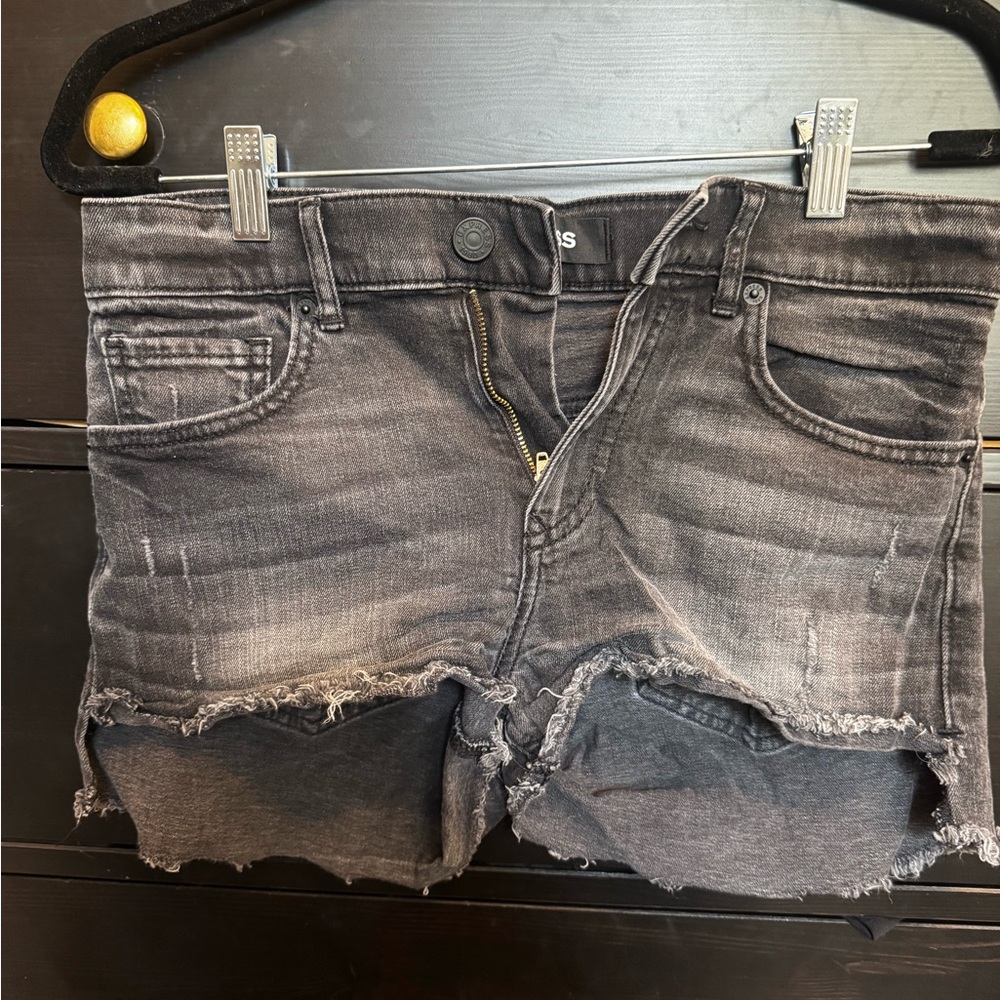 Express Black Denim Jean Shorts